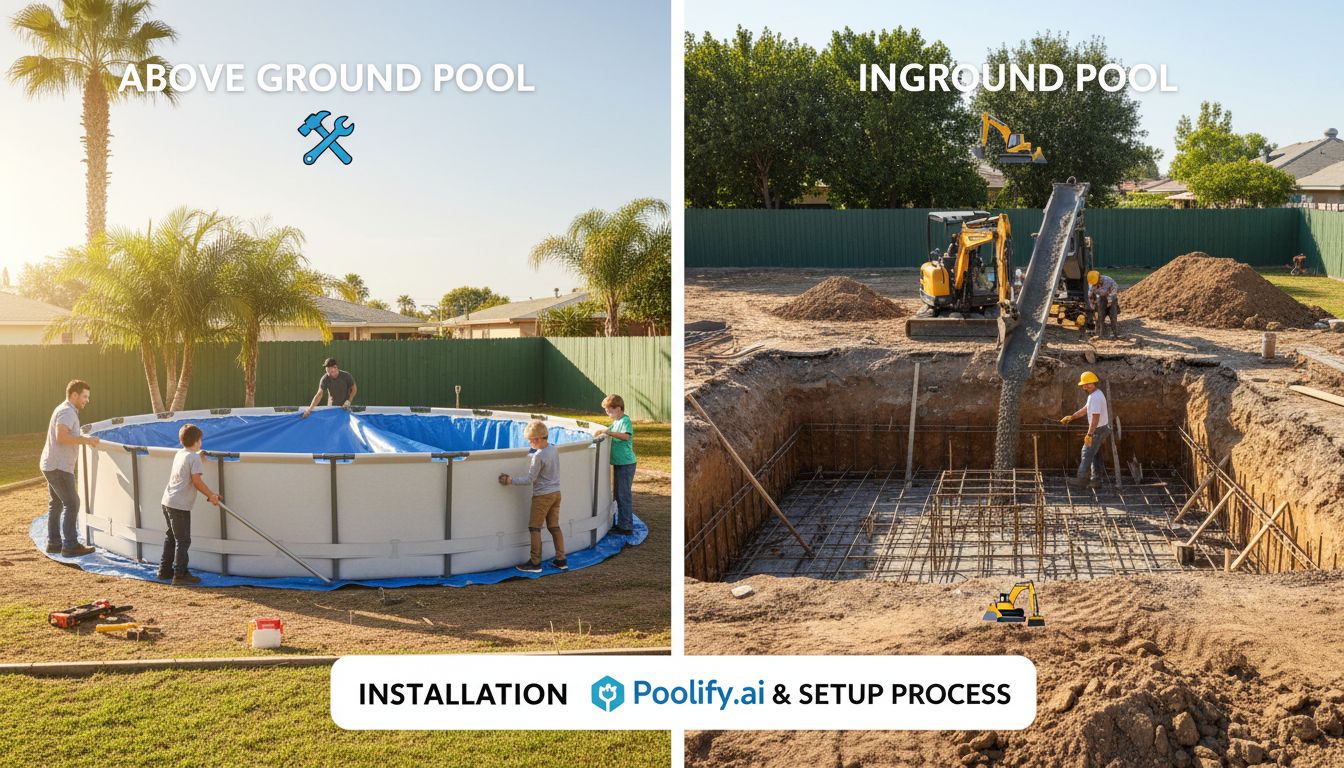 Installation and Setup: Above Ground Pool vs Inground Process - above ground pool vs inground