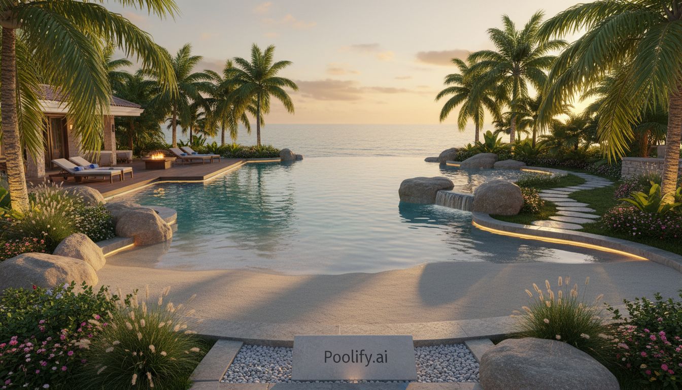 Landscaping and Aesthetic Integration - beach entry pool designs