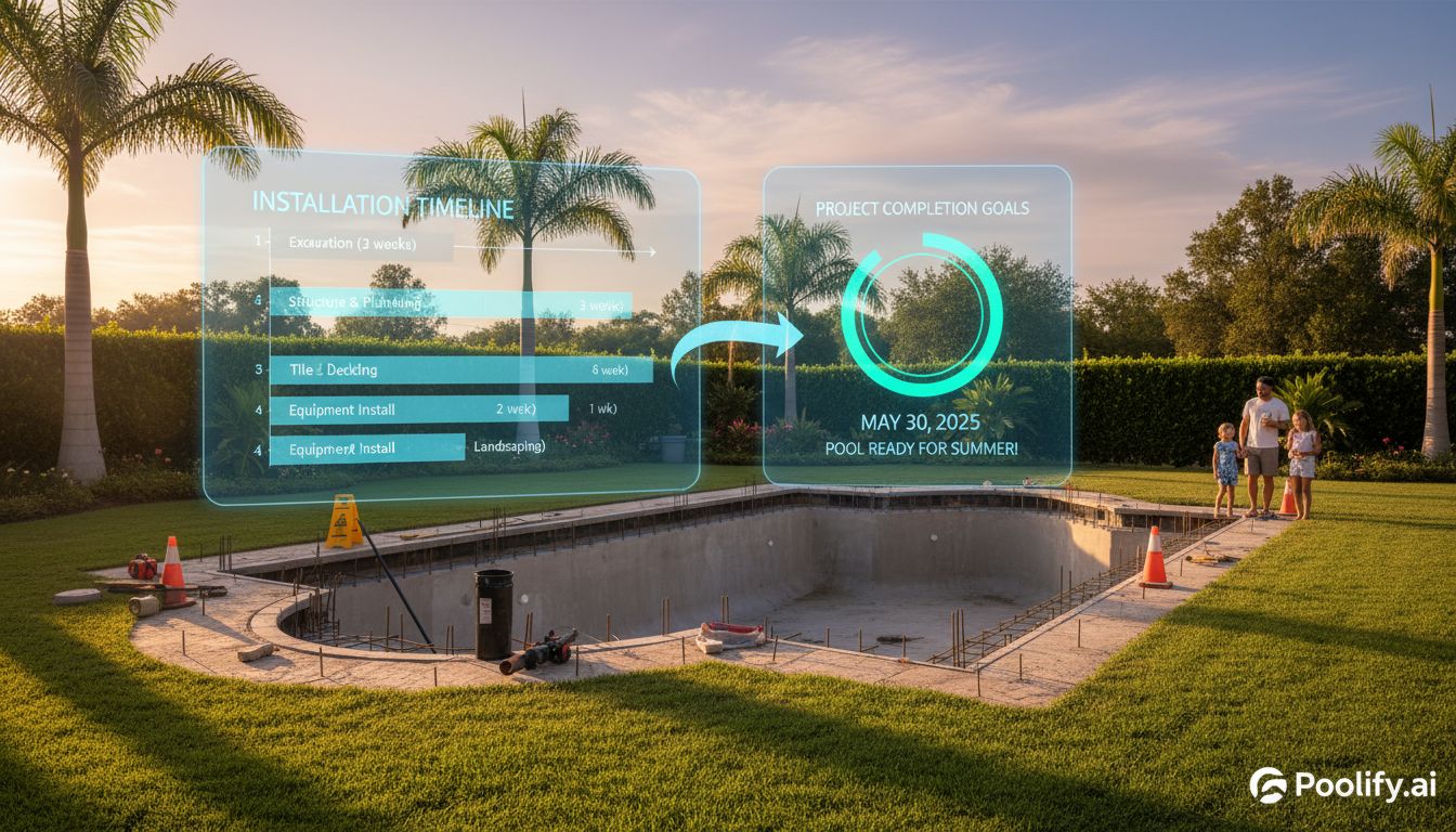 Installation Timeline and Project Completion Goals - best time to buy a pool