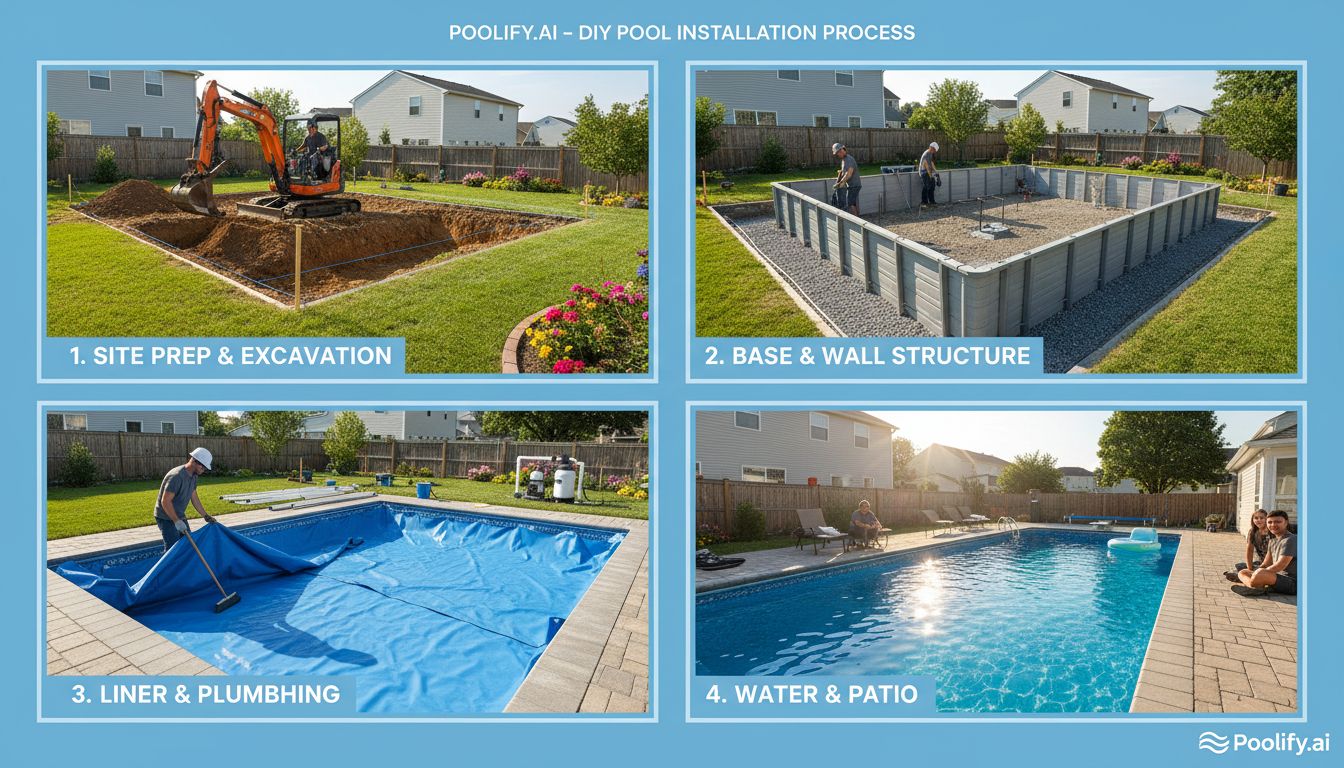 Step-by-Step DIY Pool Installation Process - can i install a pool myself