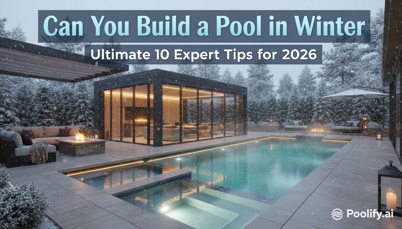 can you build a pool in winter