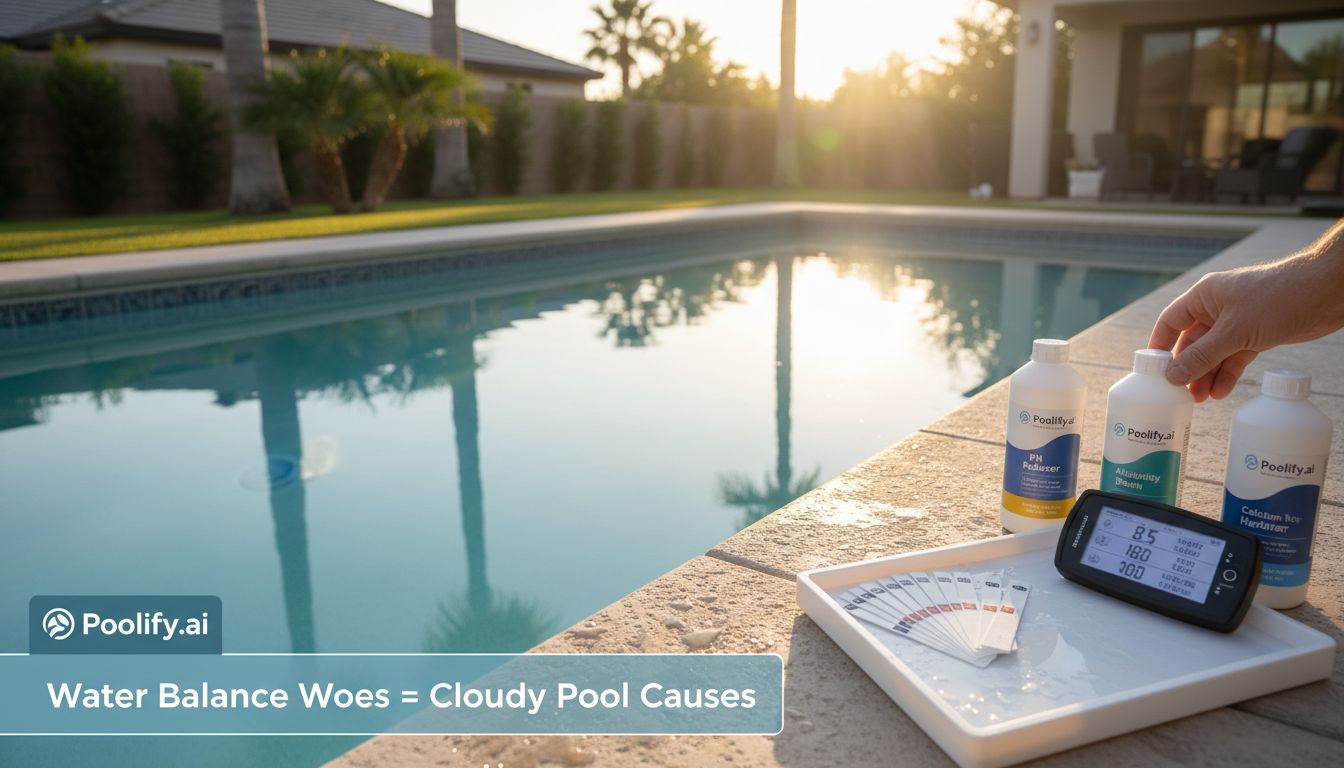 Water Balance Issues Contributing to Cloudy Pool Water Causes - cloudy pool water causes