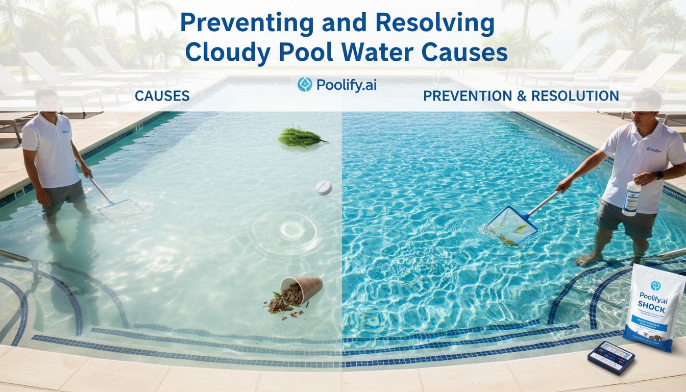 Preventing and Resolving Cloudy Pool Water Causes - cloudy pool water causes