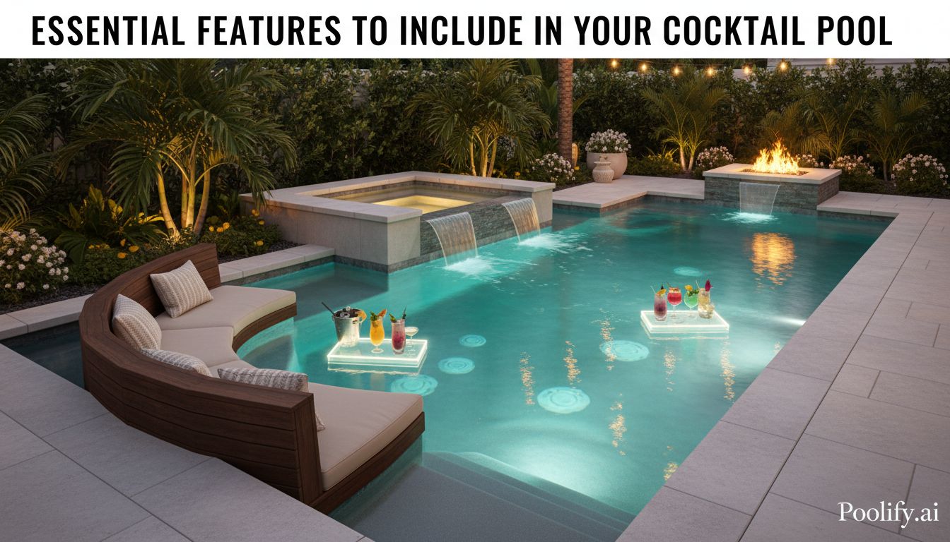 Essential Features to Include in Your Cocktail Pool - cocktail pool ideas