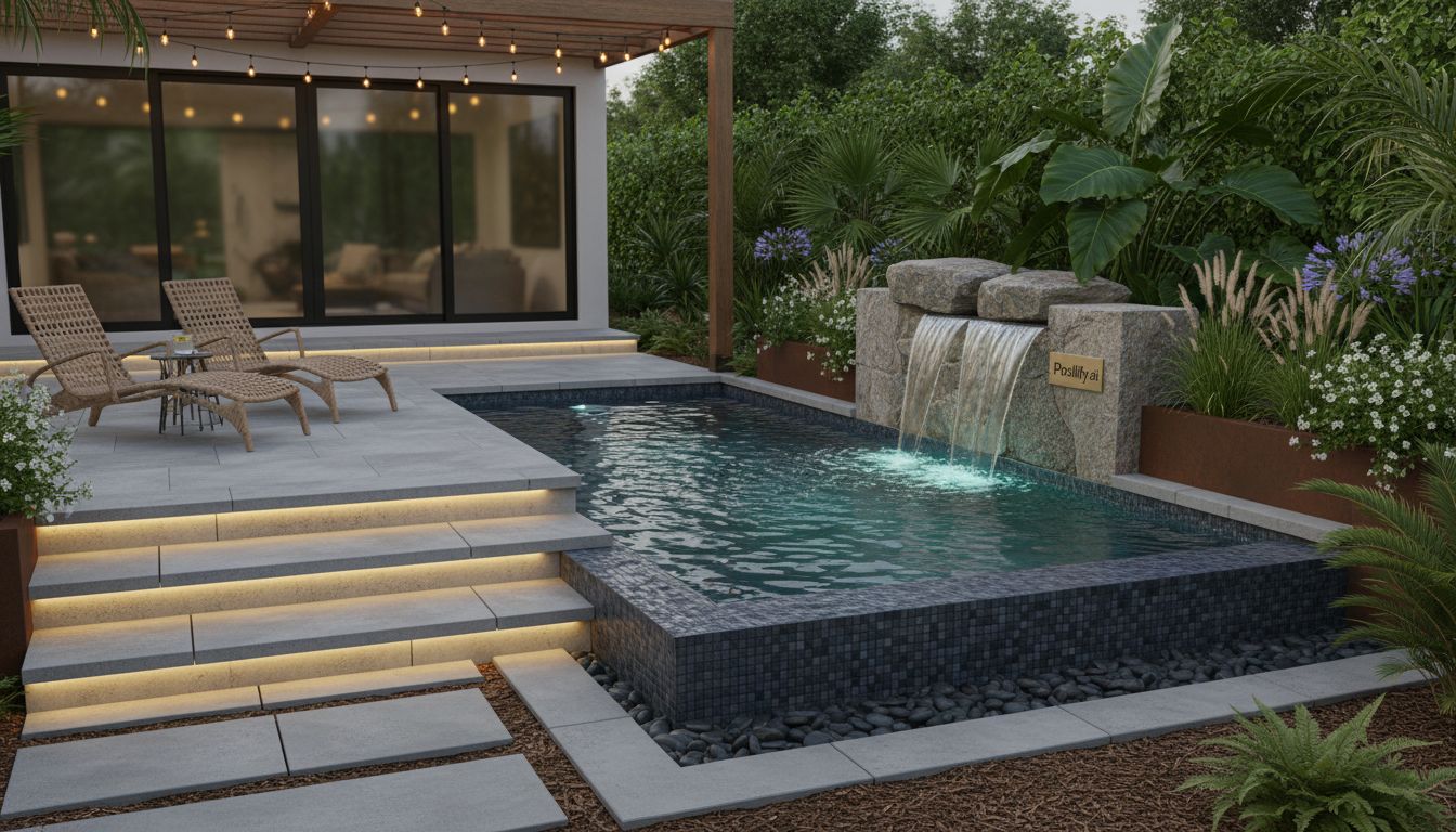 Landscaping and Hardscaping Around Cocktail Pools - cocktail pool ideas