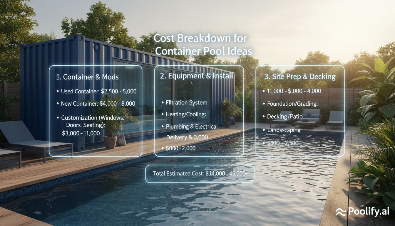 Cost Breakdown for Container Pool Ideas - container pool ideas