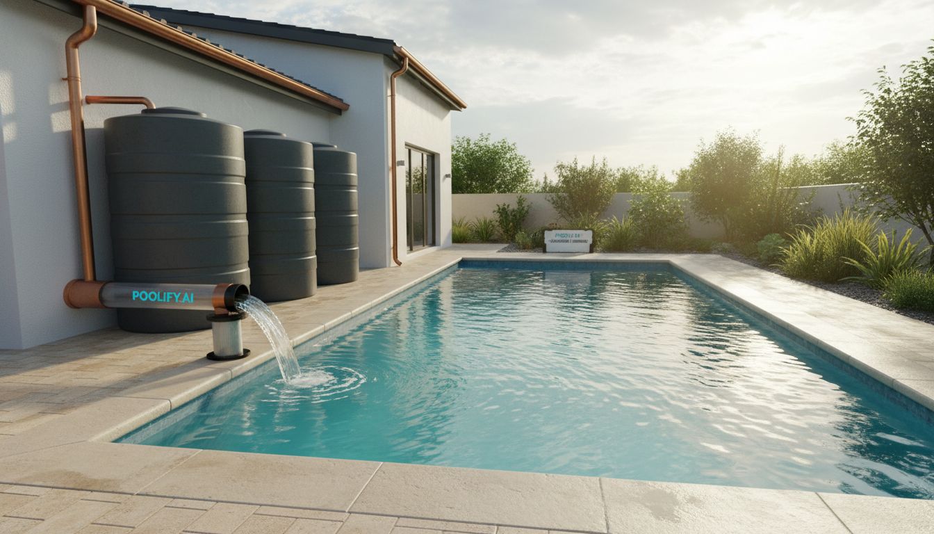 Rainwater Harvesting for Pool Filling - eco friendly pool options