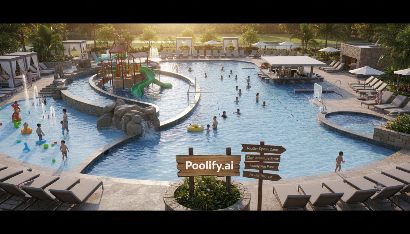 Age-Appropriate Zones in Family Pool Design Ideas - family pool design ideas