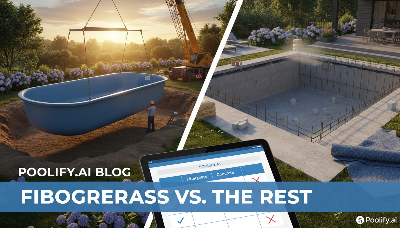 Comparing Fiberglass to Alternative Pool Types - fiberglass pool pros and cons