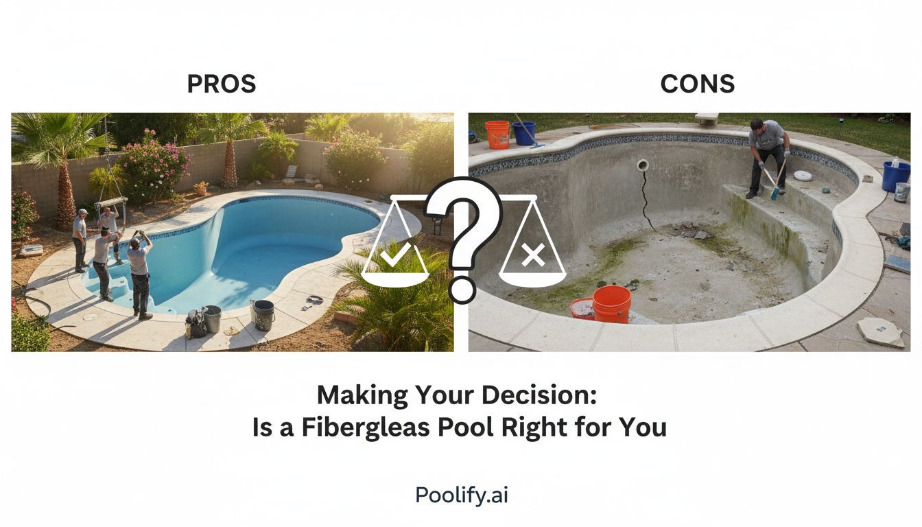 Making Your Decision: Is a Fiberglass Pool Right for You? - fiberglass pool pros and cons