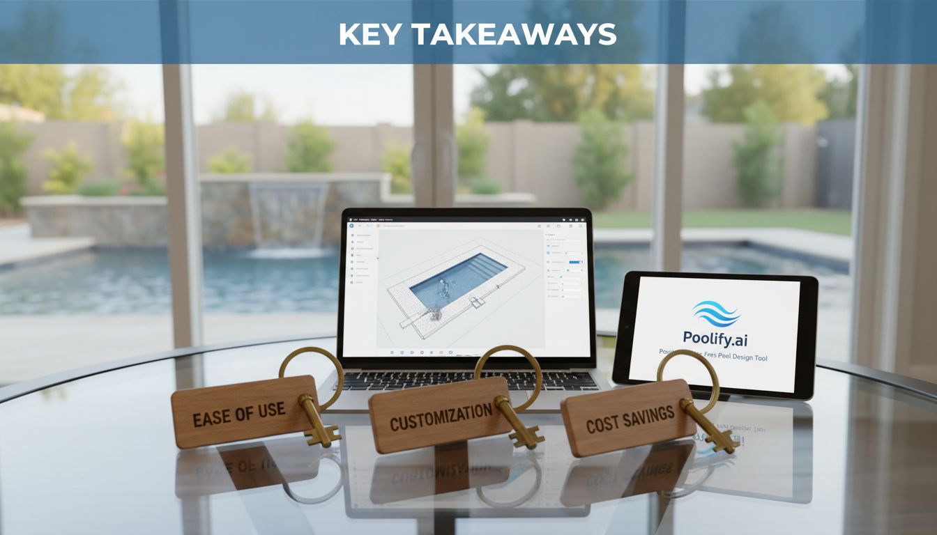 Key Takeaways - free pool design tool