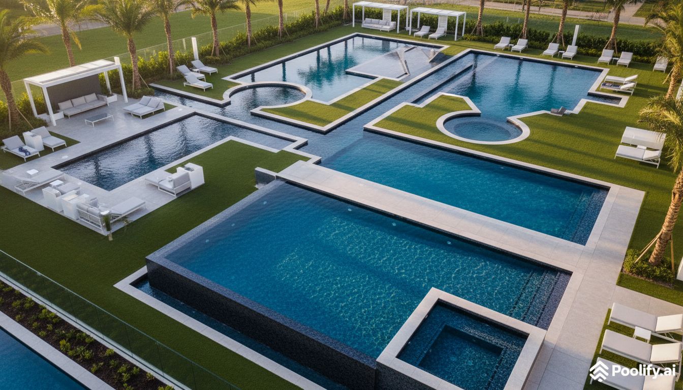 Popular Geometric Pool Design Shapes and Configurations - geometric pool designs