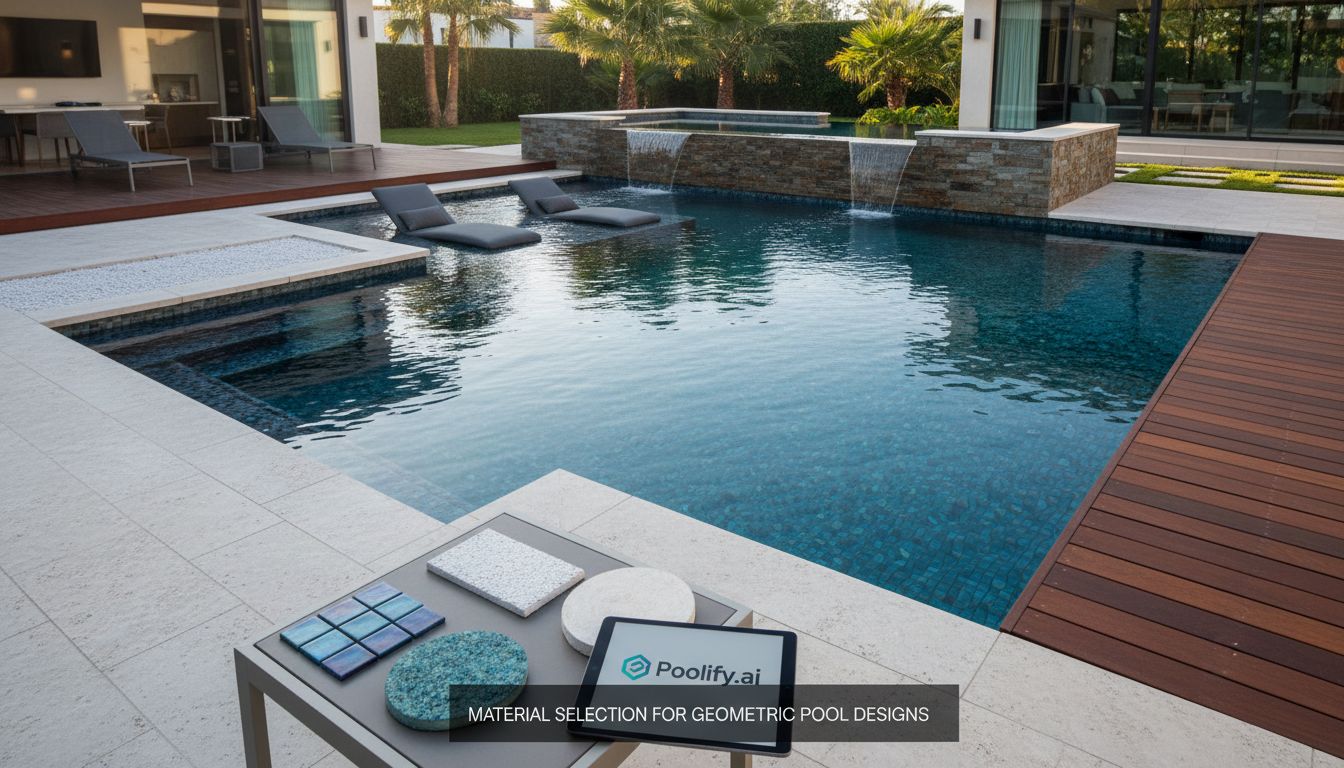 Material Selection for Geometric Pool Designs - geometric pool designs