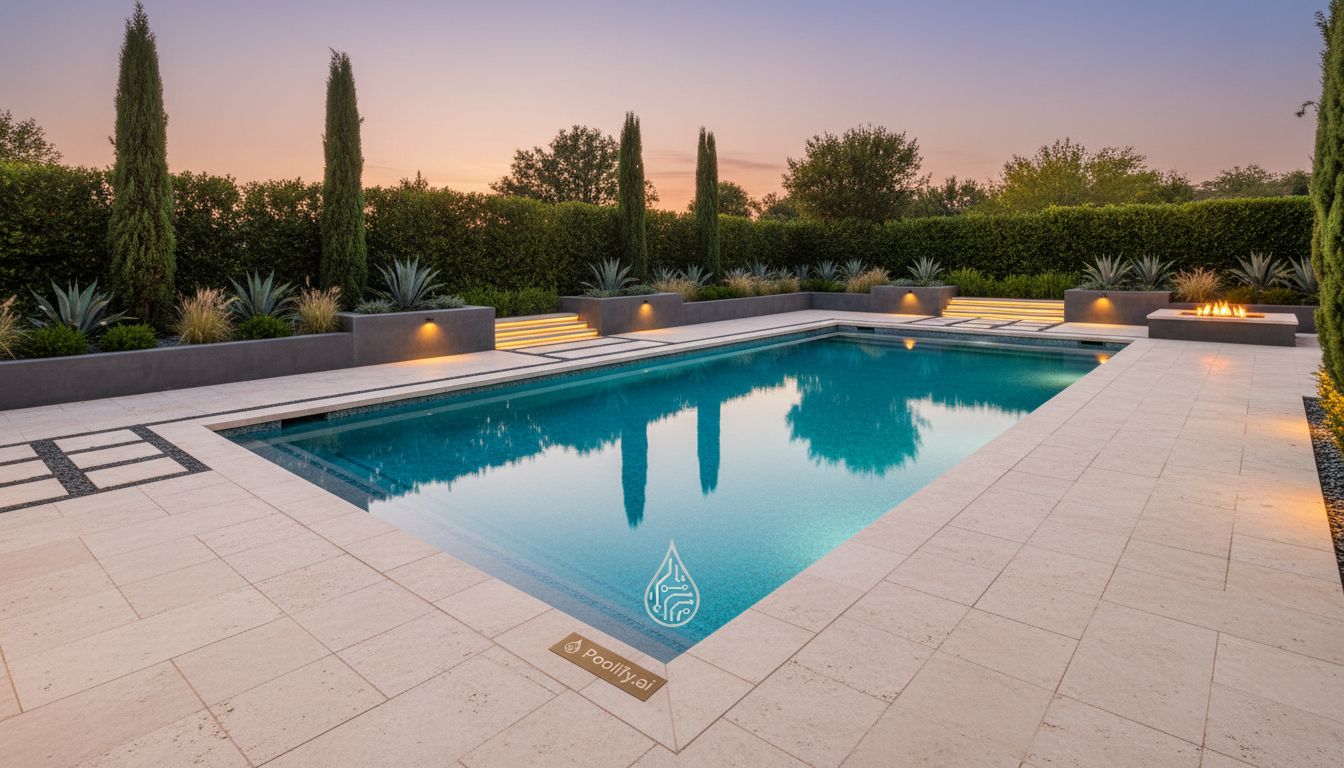 Landscaping and Geometric Pool Design Integration - geometric pool designs