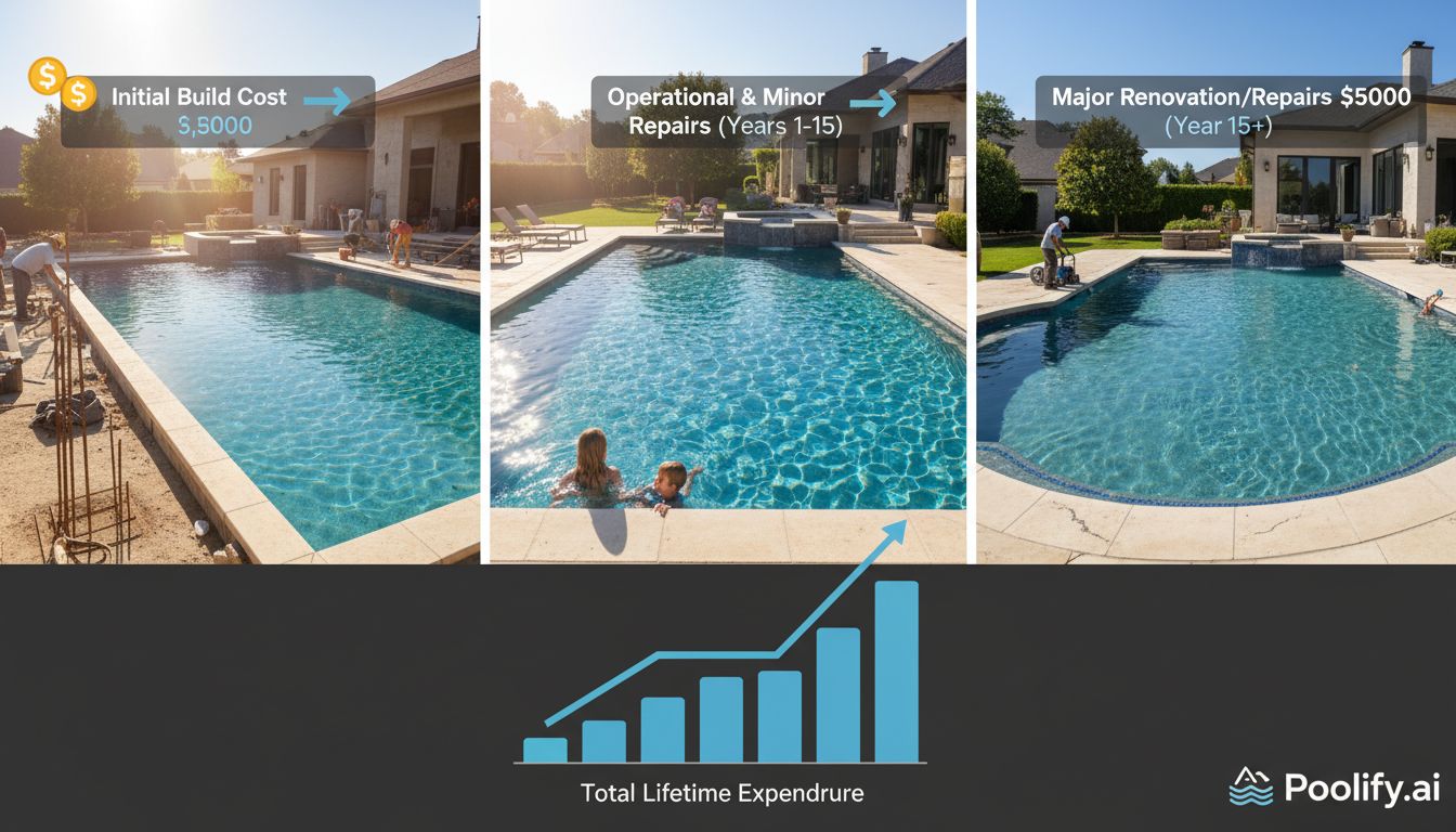 Cost Considerations Over Pool Lifetime - how long do concrete pools last