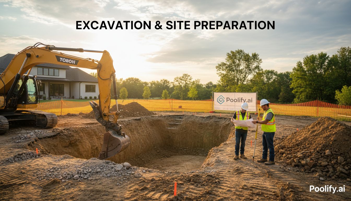 Excavation and Site Preparation Phase - how long does pool installation take