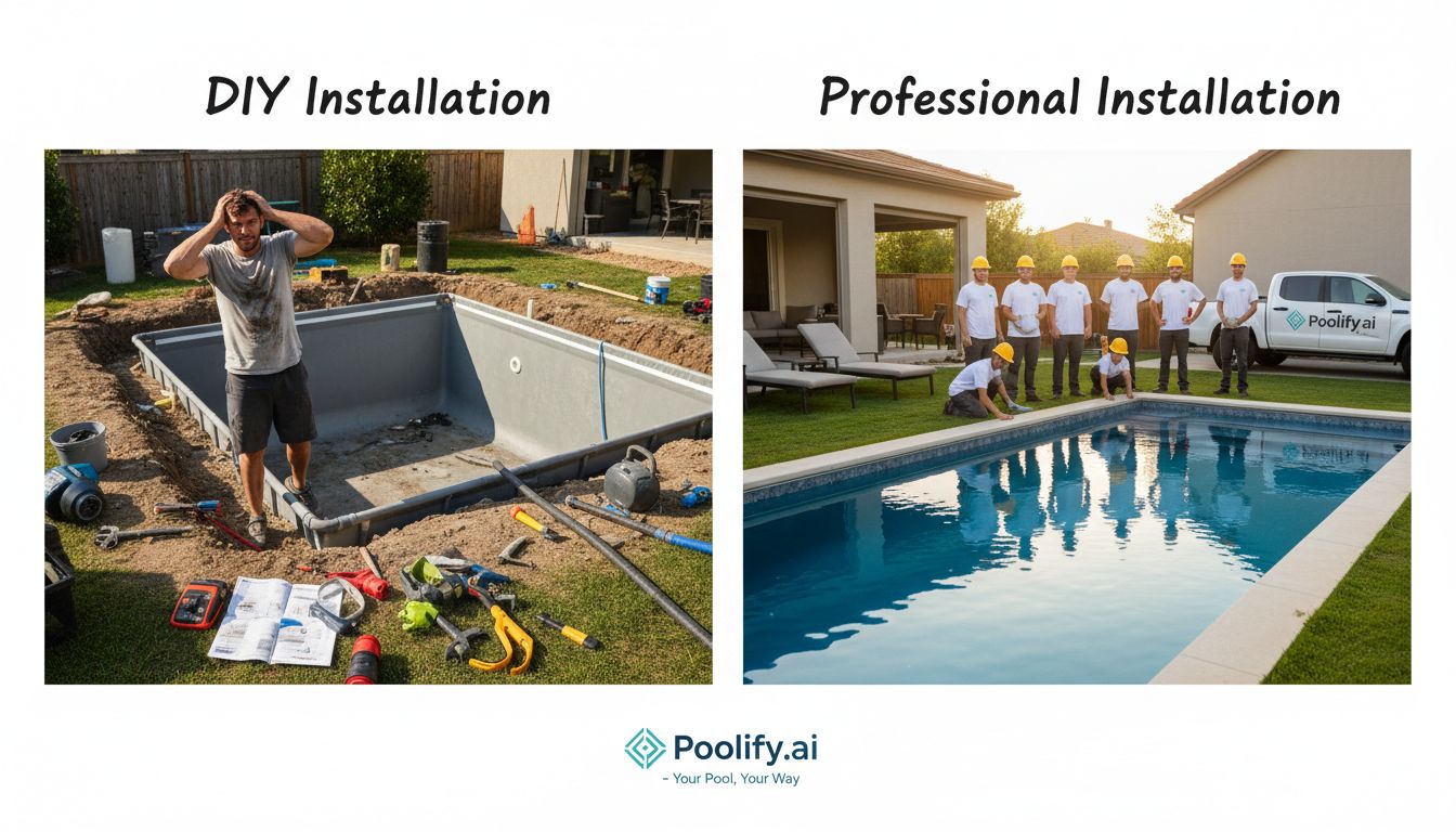 Comparing DIY vs. Professional Installation - how much does a pool cost