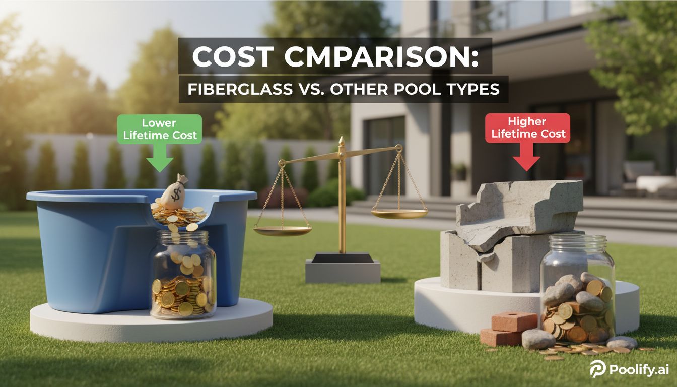 Cost Comparison: Fiberglass vs. Other Pool Types - how much is a fiberglass pool