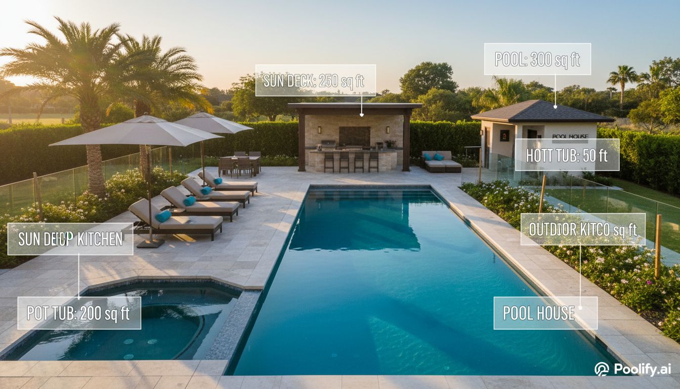 Essential Amenities and Their Space Requirements - how much space needed for pool