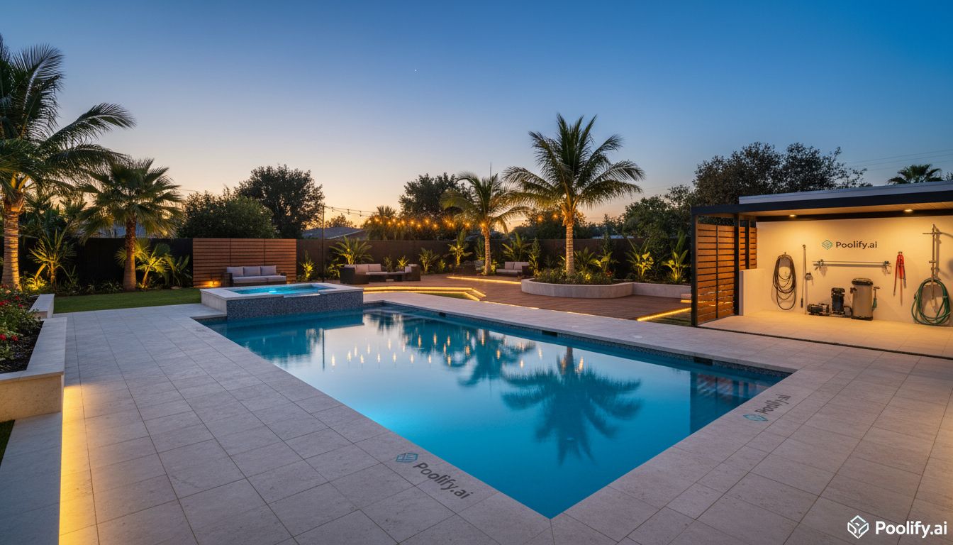 Access, Circulation, and Maintenance Space - how much space needed for pool