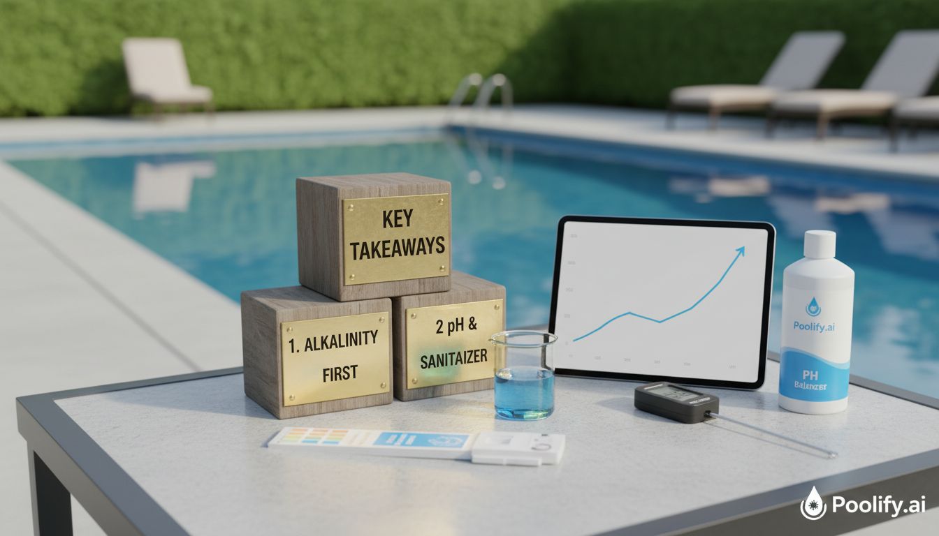 Key Takeaways - how to balance pool water