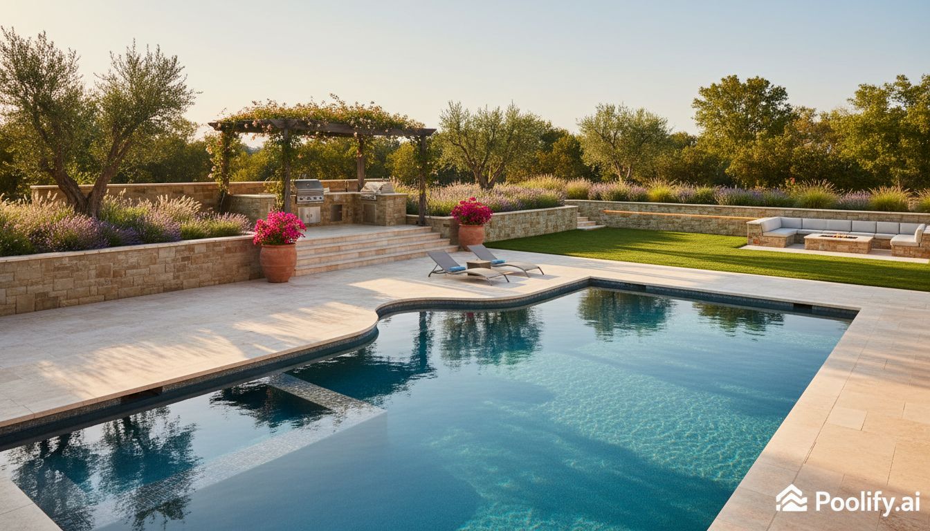 Planning Surrounding Hardscape and Landscape Integration - how to design a pool