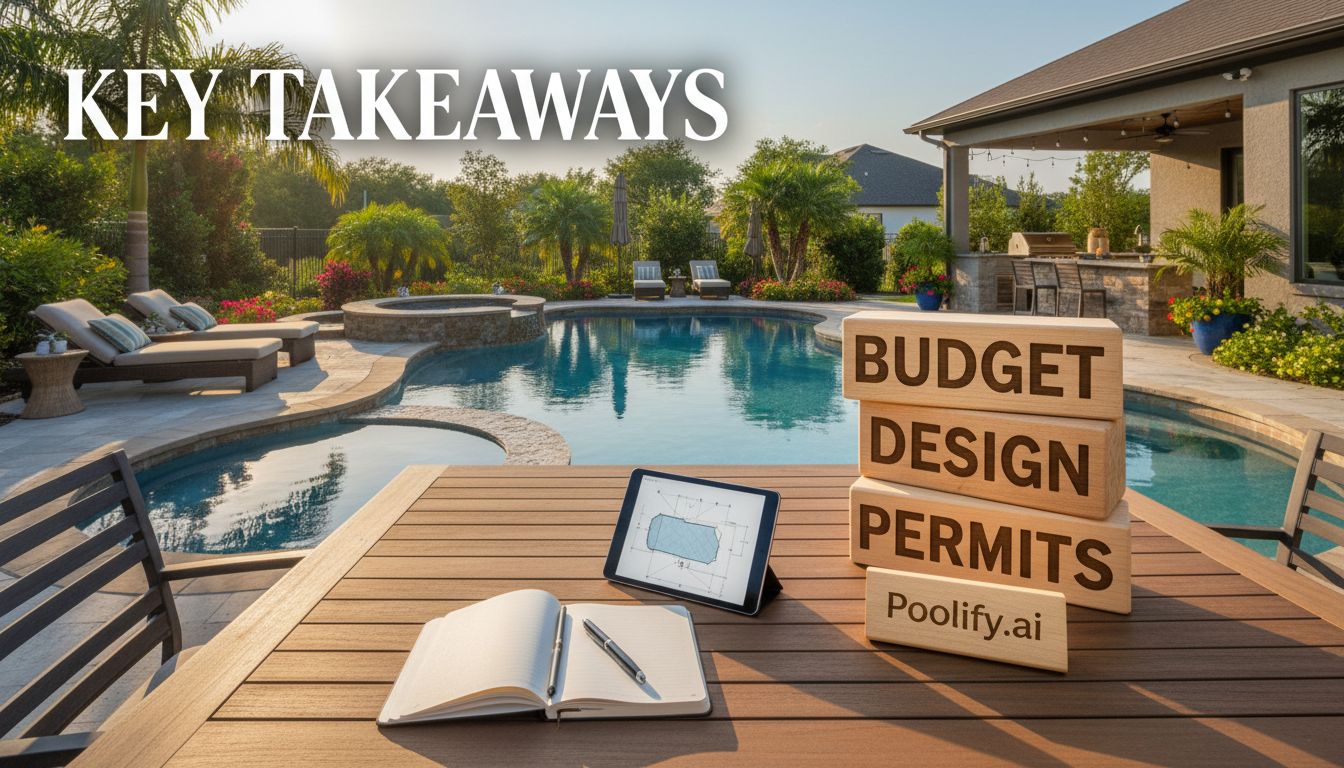 Key Takeaways - how to plan a backyard pool