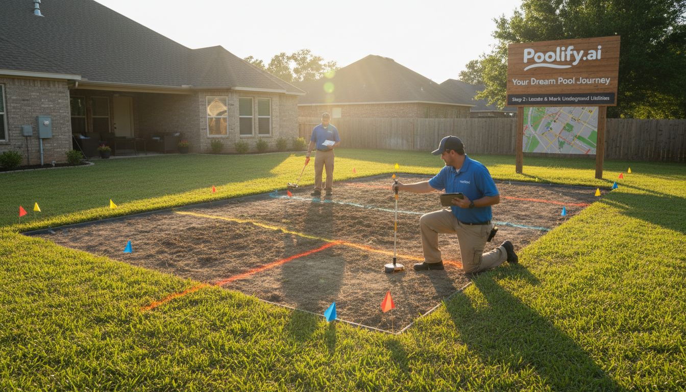 Step 2: Locate and Mark Underground Utilities - how to prepare yard for pool