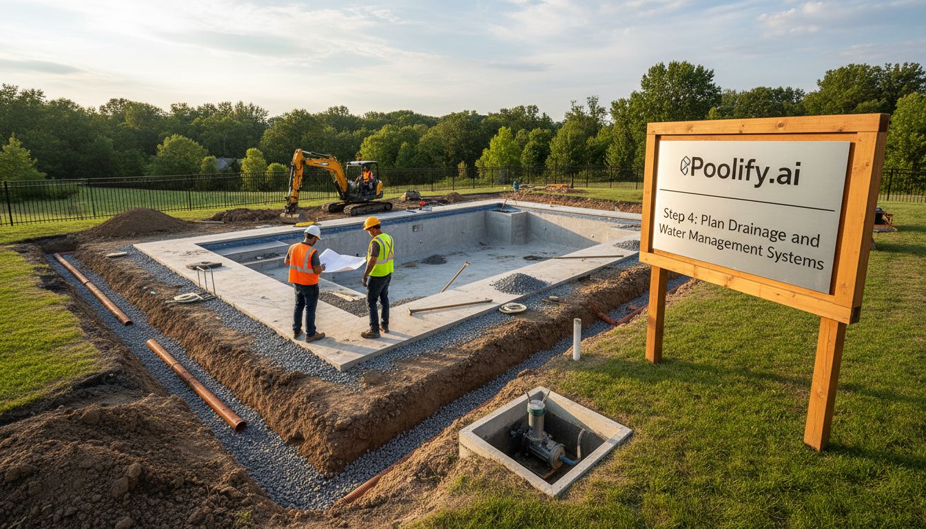 Step 4: Plan Drainage and Water Management Systems - how to prepare yard for pool