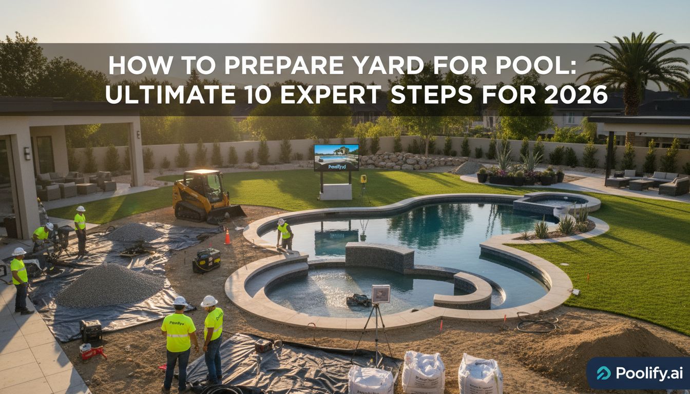 how to prepare yard for pool