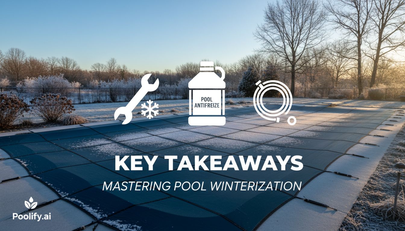 Key Takeaways: Mastering Pool Winterization - how to winterize a pool