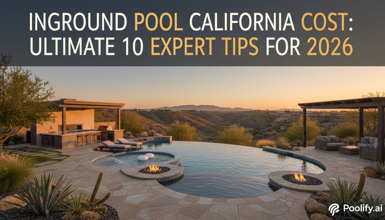 inground pool california cost