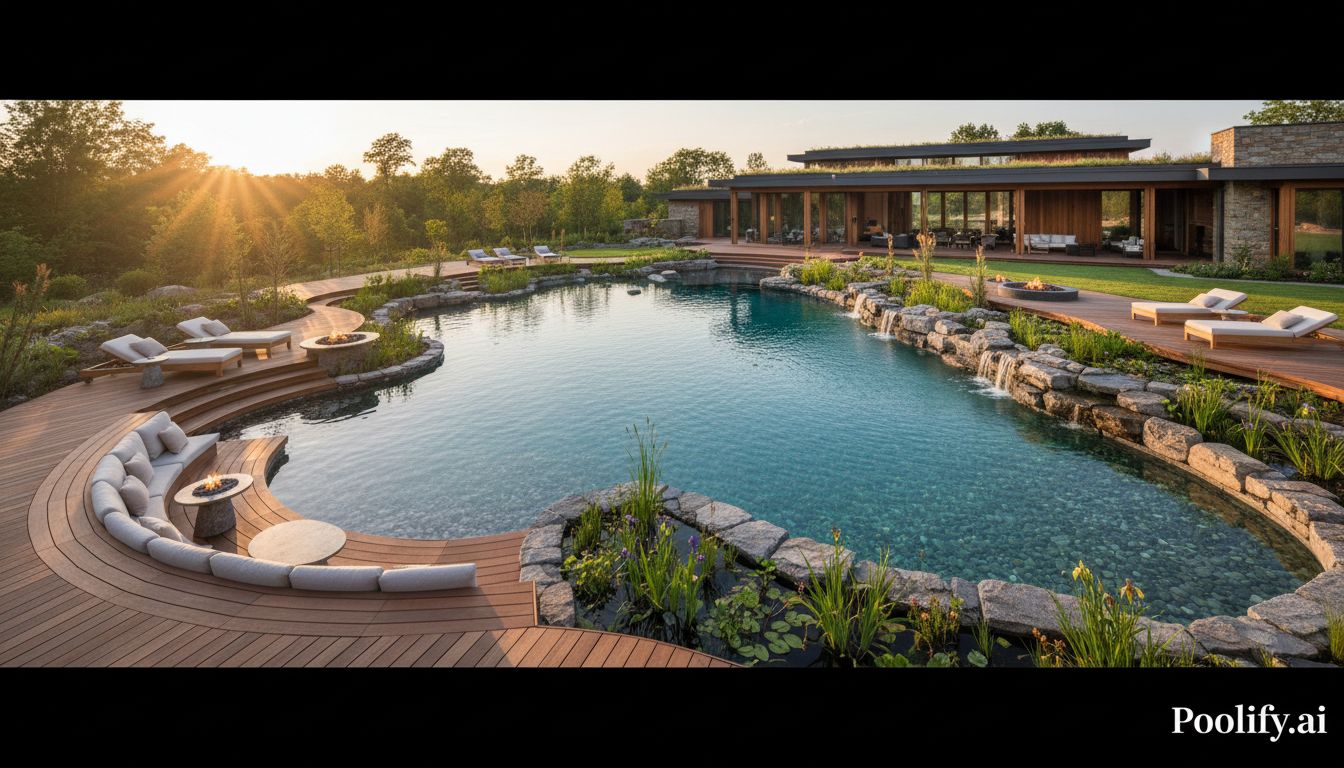 Natural Pool Designs: Eco-Luxury Swimming Environments - luxury backyard pool ideas