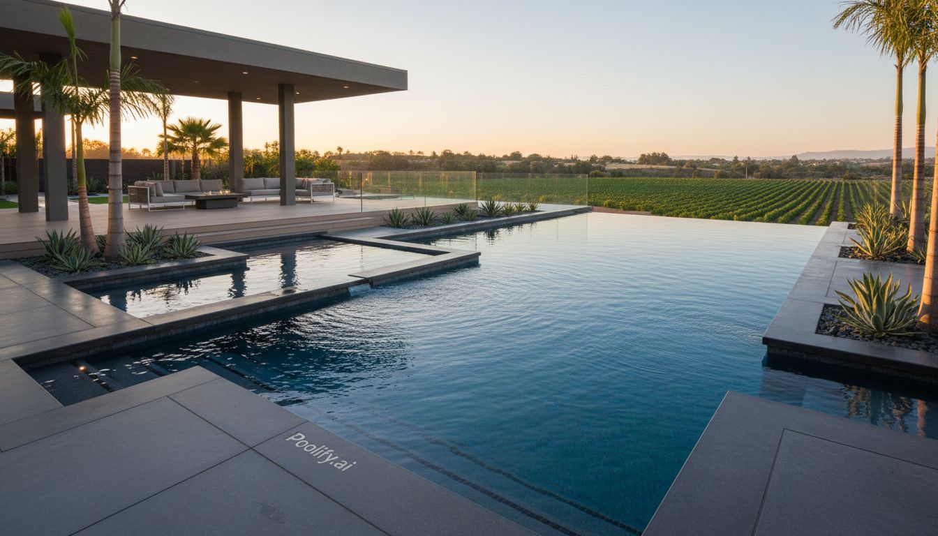 Geometric Modern Designs: Architectural Statement Pools - luxury backyard pool ideas
