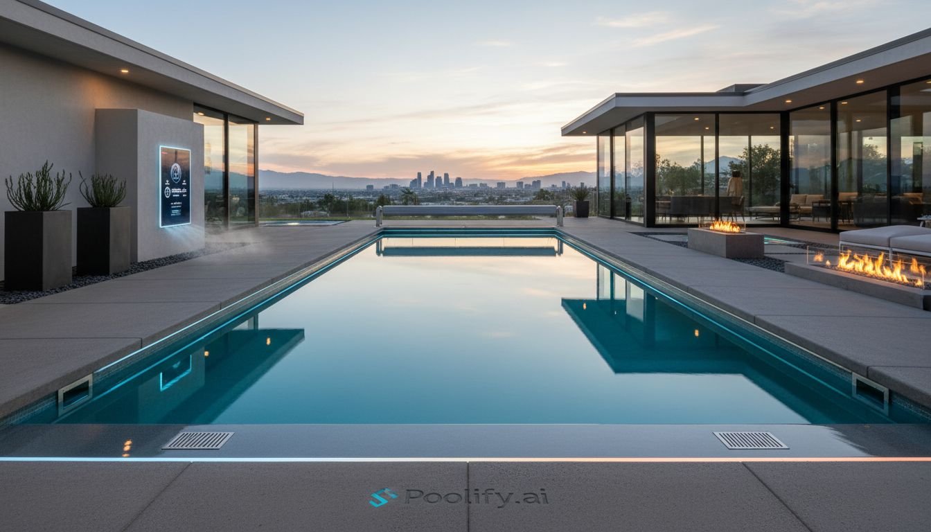 Technology Integration in Modern Minimalist Pool Designs - minimalist pool designs