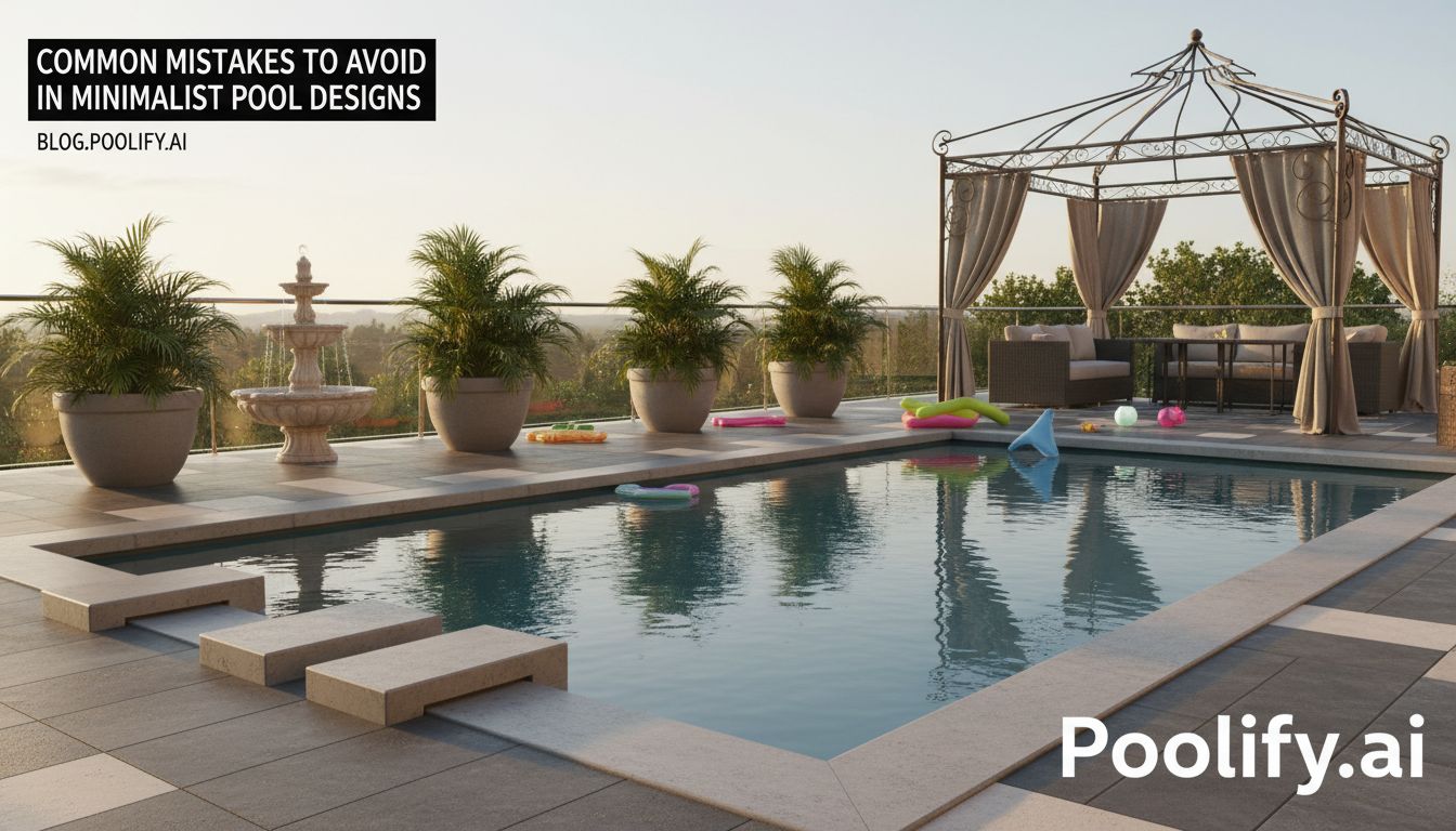 Common Mistakes to Avoid in Minimalist Pool Designs - minimalist pool designs