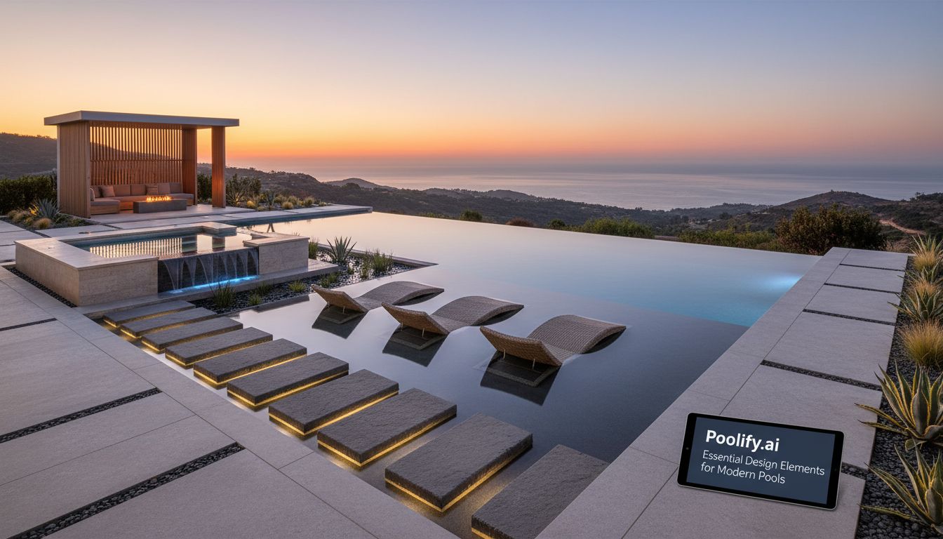 Essential Design Elements for Modern Pools - modern pool designs