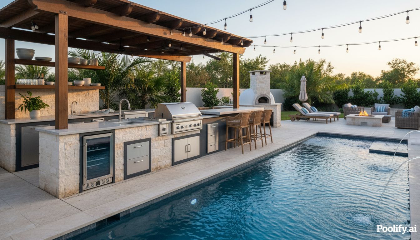 Essential Components of an Outdoor Pool Kitchen - outdoor pool kitchen