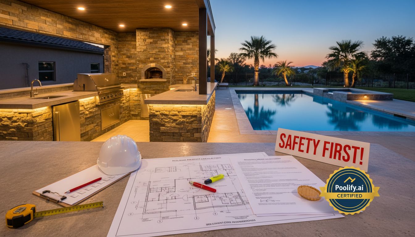 Permitting, Codes, and Safety Requirements - outdoor pool kitchen