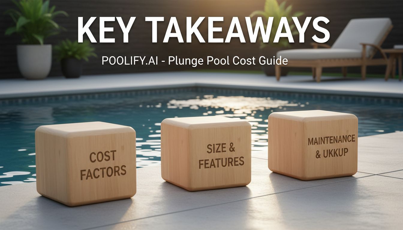 Key Takeaways - plunge pool cost