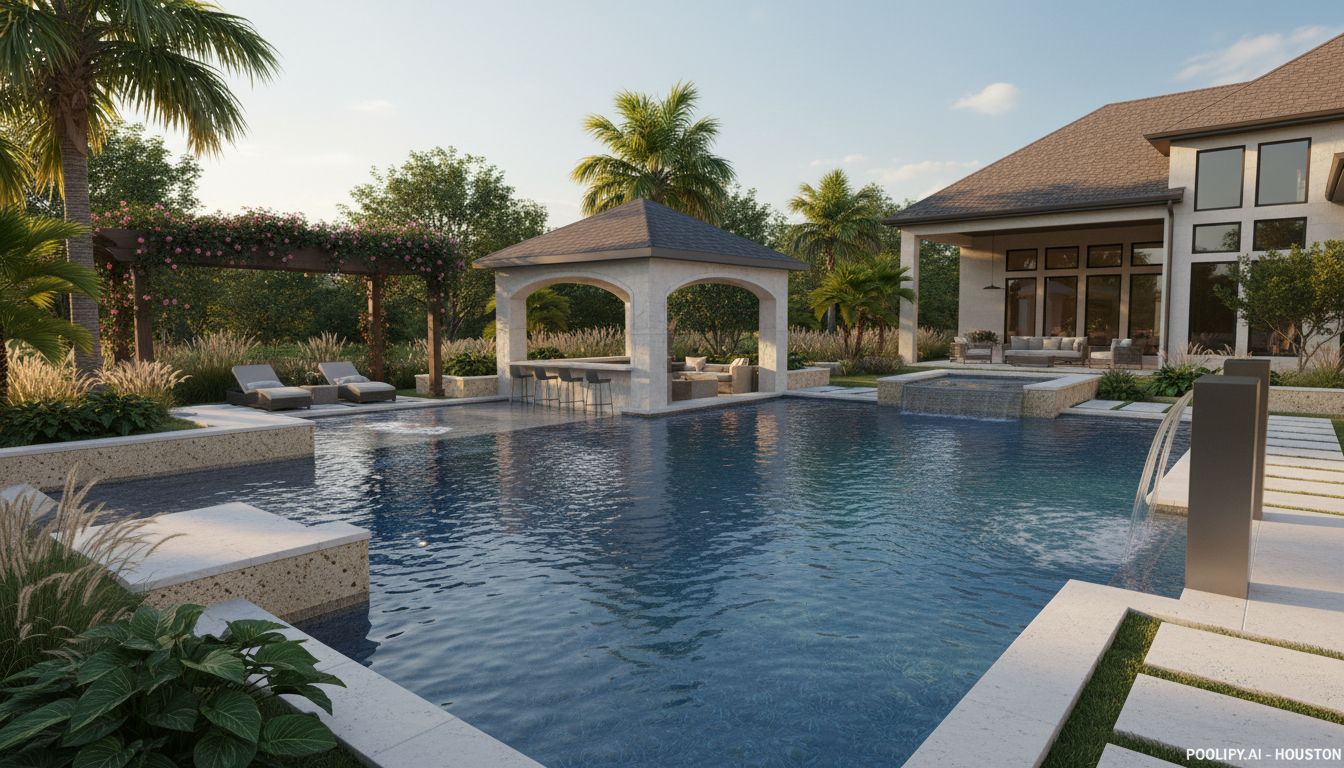 Pool Design Considerations for Houston's Climate - pool builders houston guide