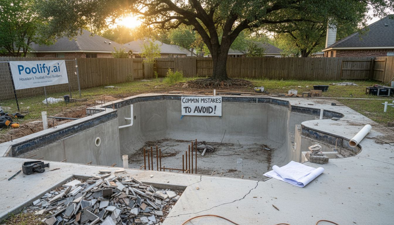 Common Mistakes to Avoid When Building Your Houston Pool - pool builders houston guide