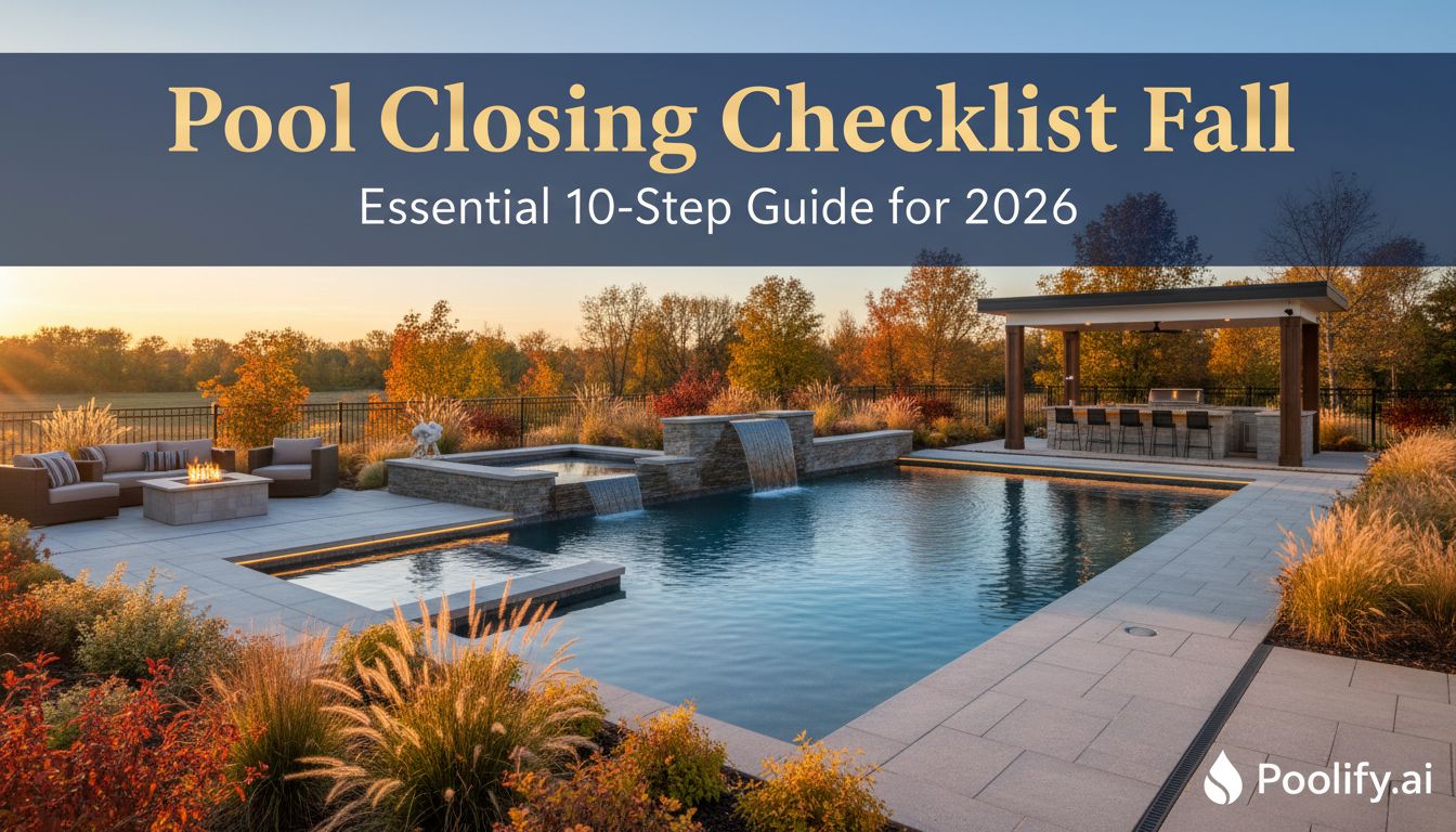 pool closing checklist fall