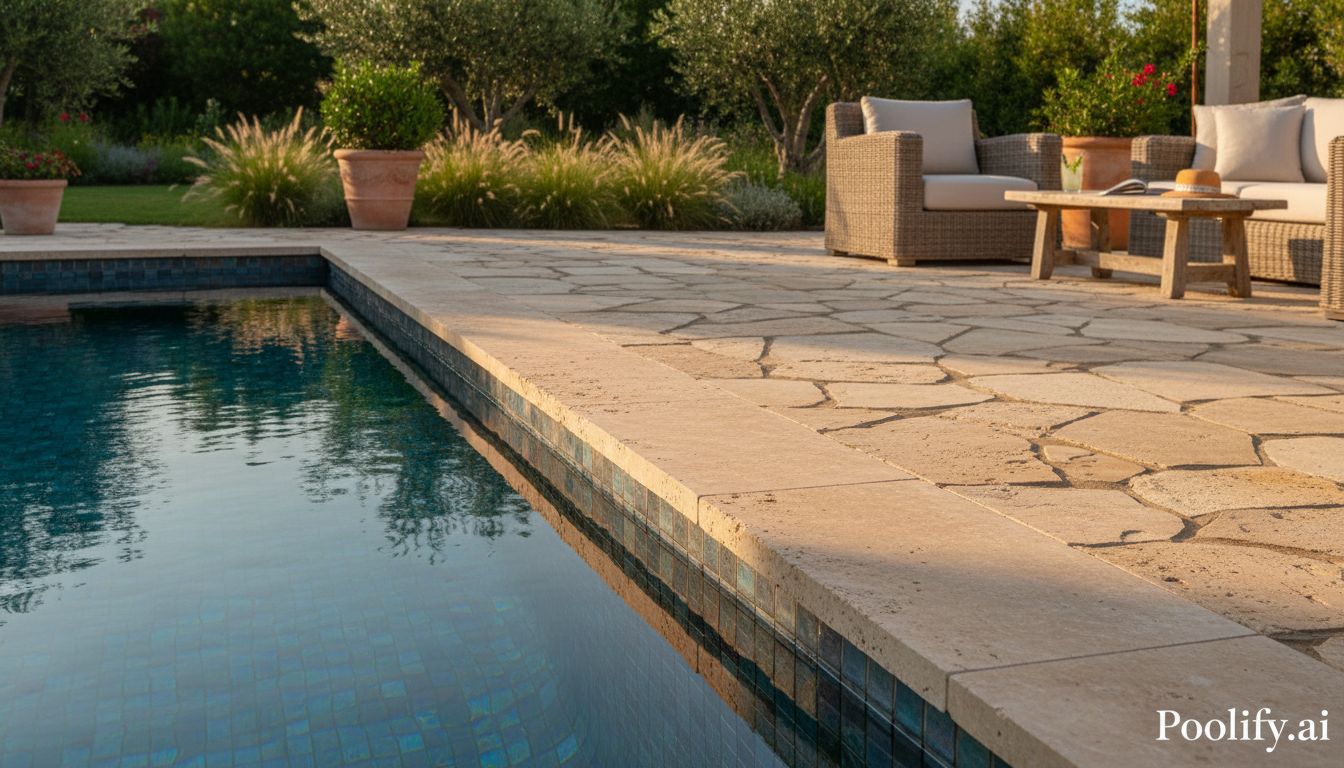 Natural Stone Pool Coping Ideas - pool coping ideas