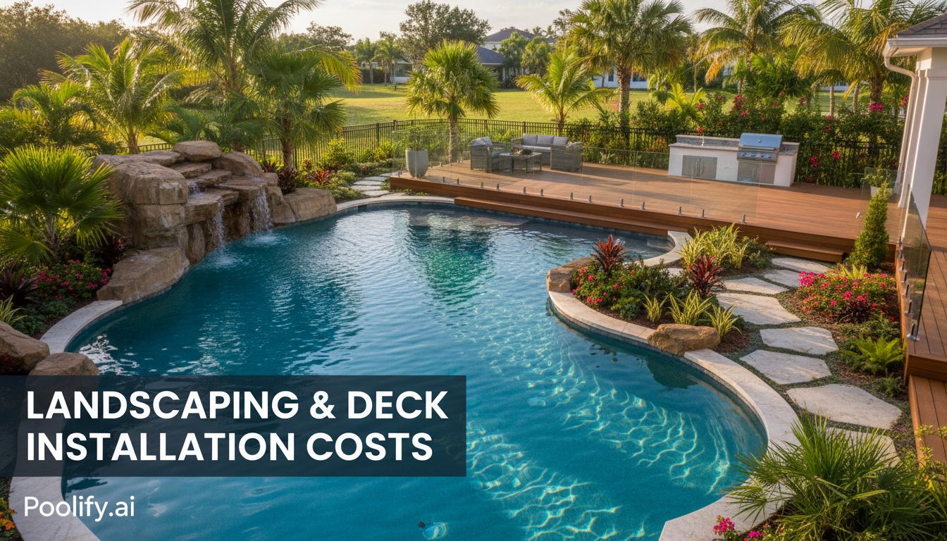 Landscaping and Deck Installation Costs - pool cost florida