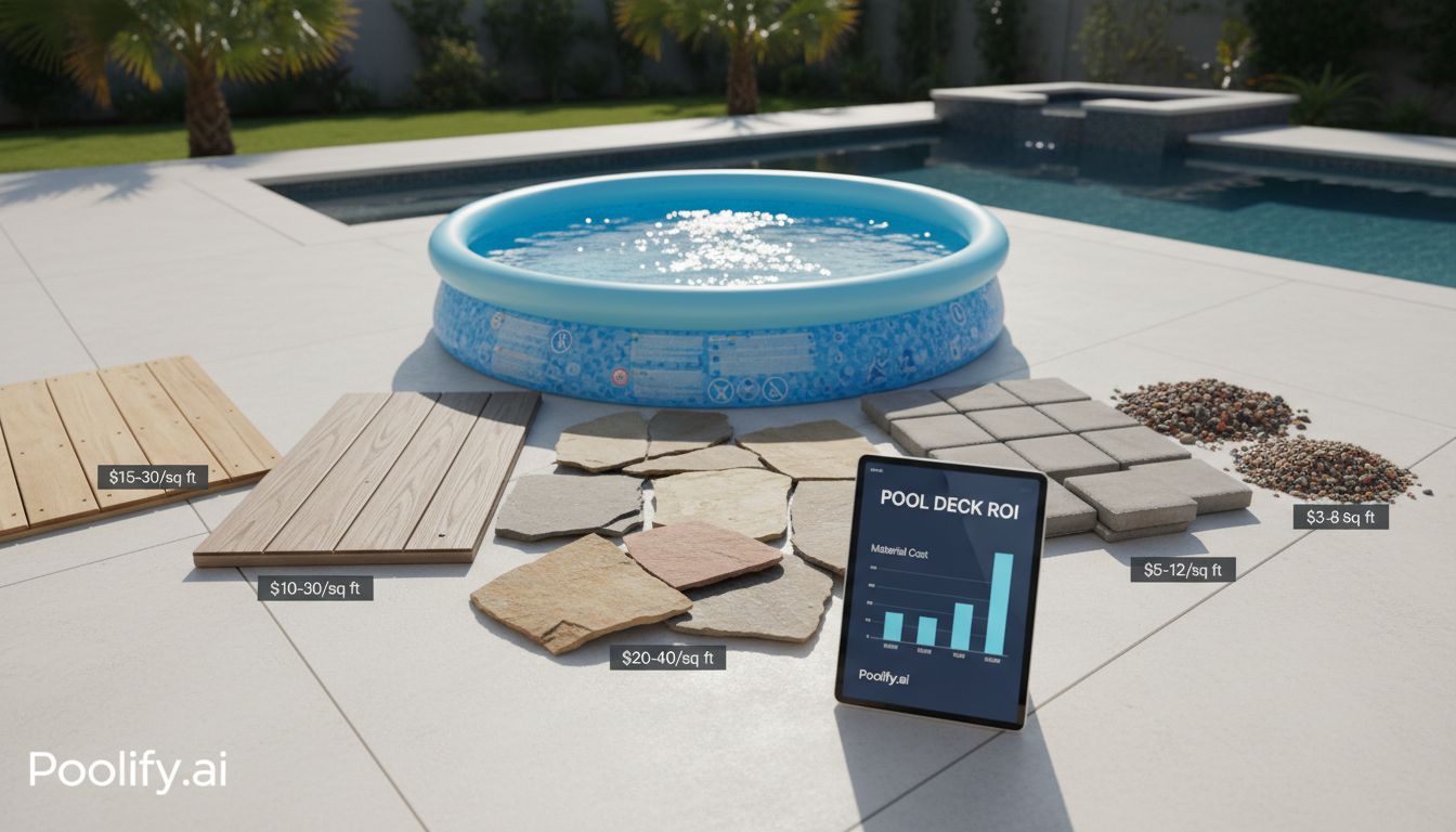 Complete Material Comparison for Pool Deck Cost - pool deck cost