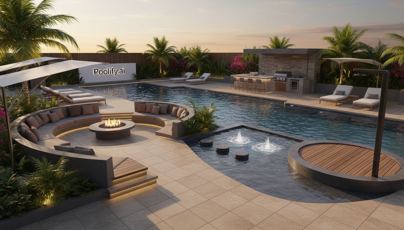 Incorporating Functional Features into Pool Deck Ideas - pool deck ideas