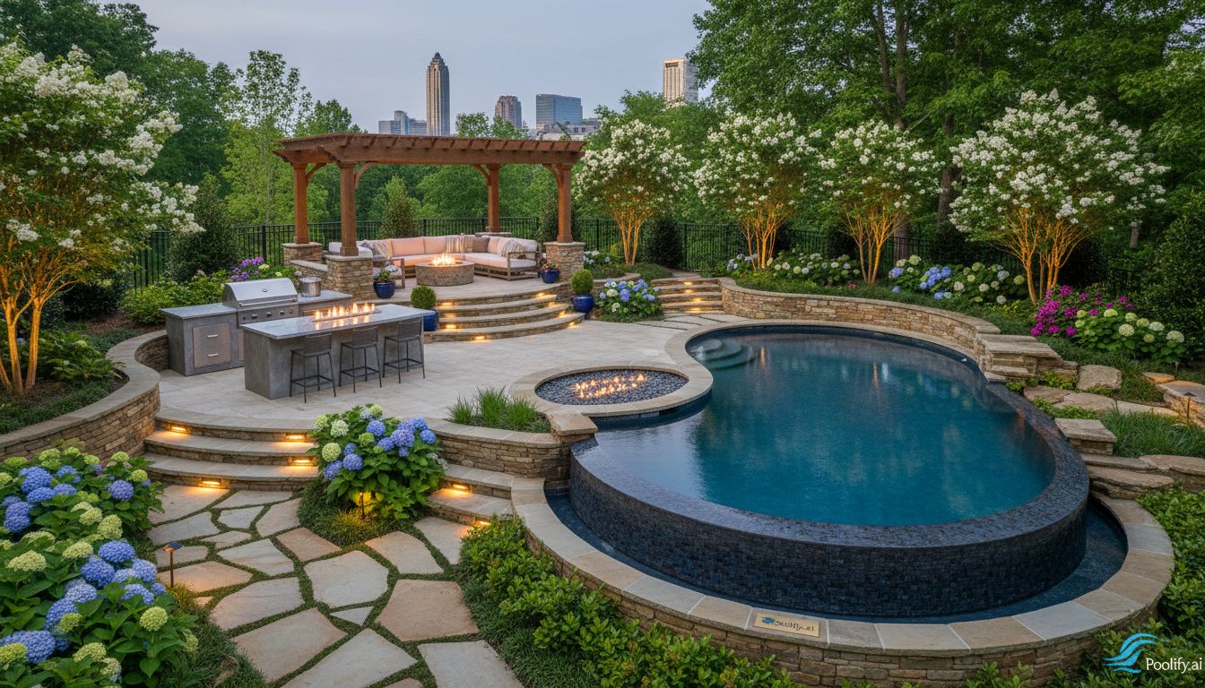 Integrating Landscaping and Outdoor Living Spaces - pool design atlanta