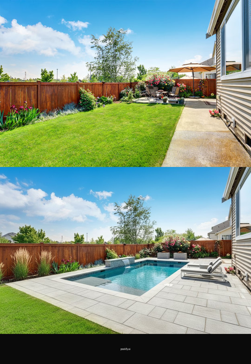Backyard Pool Concept in Shawnee Mission, KS