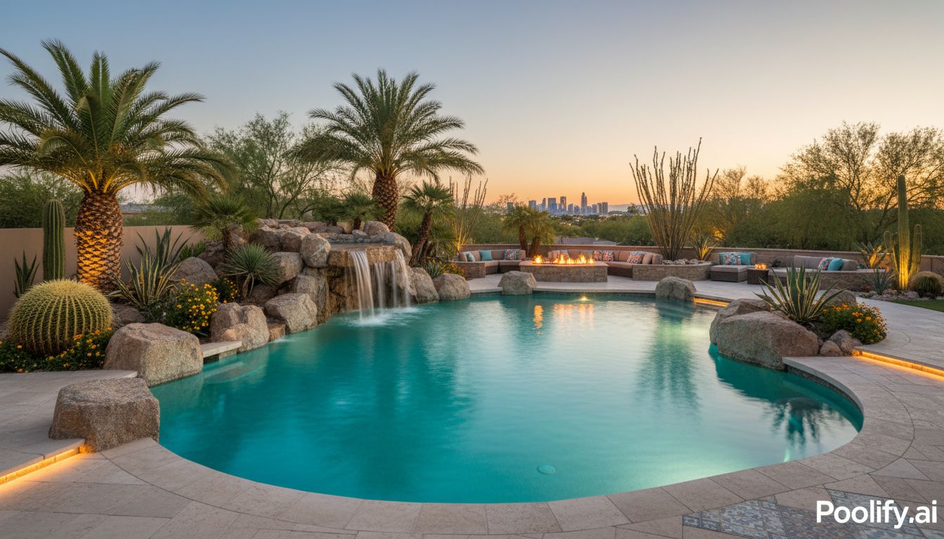 Landscaping Integration in Pool Design Las Vegas - pool design las vegas